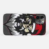 Frohe Weihnachts-Angry Santa Case-Mate iPhone Hülle (Rückseite (Horizontal))