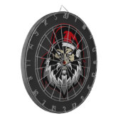 Frohe Weihnachts-Angry Santa Dartscheibe (Vorderseite Links)