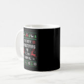 Frohe Weihnachts Animal Filthy Ya Copy Kaffeetasse (Vorderseite Links)