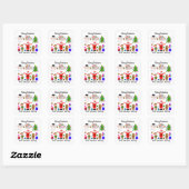 Frohe Weihnachts-Ansammlung #1 Stickers (Blatt)