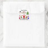 Frohe Weihnachts-Ansammlung #1 Stickers (Tasche)