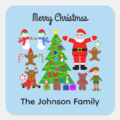 Frohe Weihnachts-Ansammlung #3 Stickers (Vorderseite)