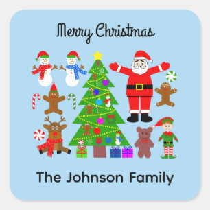 Frohe Weihnachts-Ansammlung #3 Stickers