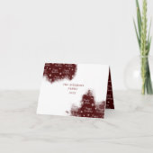 Frohe Weihnachts Aquarell Waschspritze Foto-Karte Einladung (Vorderseite)