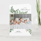 Frohe Weihnachts-Aquarellkarte Karte (Vorderseite)