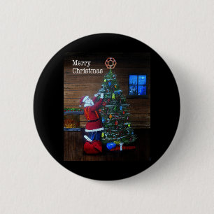 Frohe Weihnachts-Arborist Tree Chirurg Rigging Tre Button