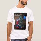 Frohe Weihnachts-Arborist Tree Chirurg Rigging Tre T-Shirt (Vorderseite)
