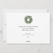 Frohe Weihnachts-Arched-Foto-Nachricht Feiertagskarte (Rückseite)