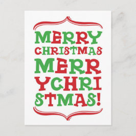Frohe Weihnachts Art Postcard Feiertagspostkarte