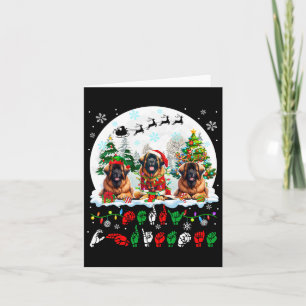 Frohe Weihnachts Asl Gebärdensprache Drei Santa Le Karte