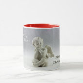 Frohe Weihnachts Baby Angel Tasse (Zentrum)