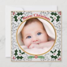 Frohe Weihnachts Baby Säugling Family Foto Custom