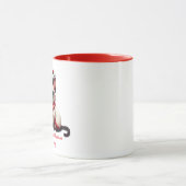 Frohe Weihnachts Baby Sinnlich Siamese Cat Coffee Tasse (Zentrum)