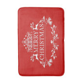Frohe Weihnachts-Badematte Badematte (Vorderseite Vertikal)