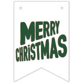 Frohe Weihnachts-Banner Wimpelkette (Erste Fahne)