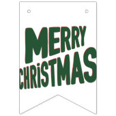 Frohe Weihnachts-Banner Wimpelkette (Dritte Fahne)