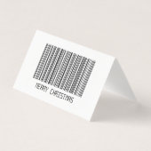 Frohe Weihnachts-Barcode (Vorderseite)
