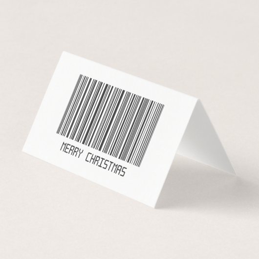 Frohe Weihnachts-Barcode (Vorderseite)