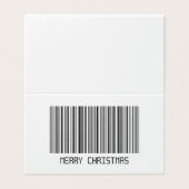 Frohe Weihnachts-Barcode (Außenseite Aufgefaltet)