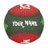 Frohe Weihnachts-Baseballgeschenk mit individuelle Baseball (Vorderseite)