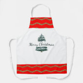 Frohe Weihnachts-Basic-All-over-Print-Schürze Schürze (Vorderseite)