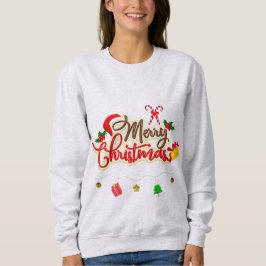 Frohe Weihnachts Basic Sweatshirt in Ash Color
