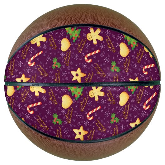 Frohe Weihnachts-Basketball Basketball (Vorderseite)