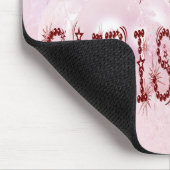 Frohe Weihnachts Bauble and Stars Schriftart Mousepad (Ecke)