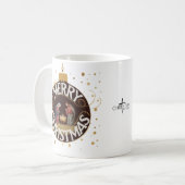 Frohe Weihnachts Bauble Tasse - Weihnachtsgeschenk (Vorderseite Links)
