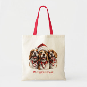 Frohe Weihnachts-Beagle-Hunde Tragetasche