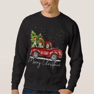 Frohe Weihnachts-Beagle Lover Santa Light Rentier Sweatshirt