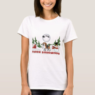 Frohe Weihnachts-Beagle Paws T-Shirt