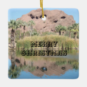 Frohe Weihnachts-Besonderheit Phoenix Arizona Foto Keramikornament