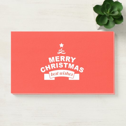 Frohe Weihnachts-Best-Wünsche Post-it Klebezettel (Büro)