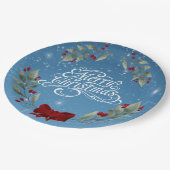 Frohe Weihnachts-Bibelverse Pappteller (Schrägansicht)