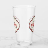 Frohe Weihnachts-Bierbrille Glas (Rechts)