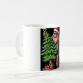 Frohe Weihnachts-Bigfoot Kaffeetasse (Vorderseite Links)