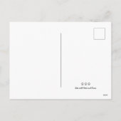 Frohe Weihnachts Black Cat Feiertagspostkarte (Rückseite)