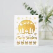 Frohe Weihnachts-Blank-Grußkarte (Stehend Vorderseite)