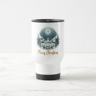 Frohe Weihnachts Blue & Gold Tasse