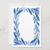 Frohe Weihnachts Blue Wreath (Rückseite)