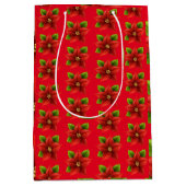 Frohe Weihnachts-Blume Mittlere Geschenktüte (Vorderseite)