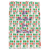 Frohe Weihnachts-Blume Mittlere Geschenktüte (Vorderseite)