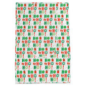 Frohe Weihnachts-Blume Mittlere Geschenktüte (Rückseite)