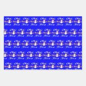 Frohe Weihnachts-Bonbons Umhüllungspapierblätter Geschenkpapier Set (Vorderseite 2)