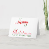 Frohe Weihnachts-Boss-Karte Feiertagskarte (Rückseite)