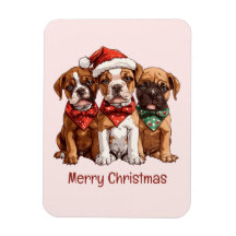 Frohe Weihnachts-Boxer-Hunde