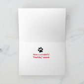 Frohe Weihnachts-Boxer-Welpenkarte Feiertagskarte (Innenseite)