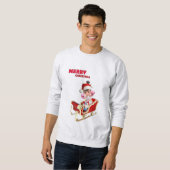 Frohe Weihnachts-Boxing-Girl Sweatshirt (Vorne ganz)