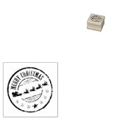 Frohe Weihnachts-Briefmarke Gummistempel (Stempel)